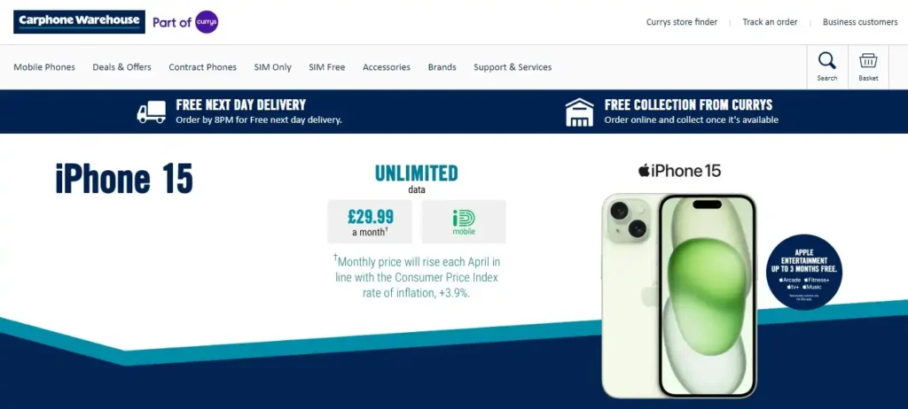 Carphone Warehouse Return Policy